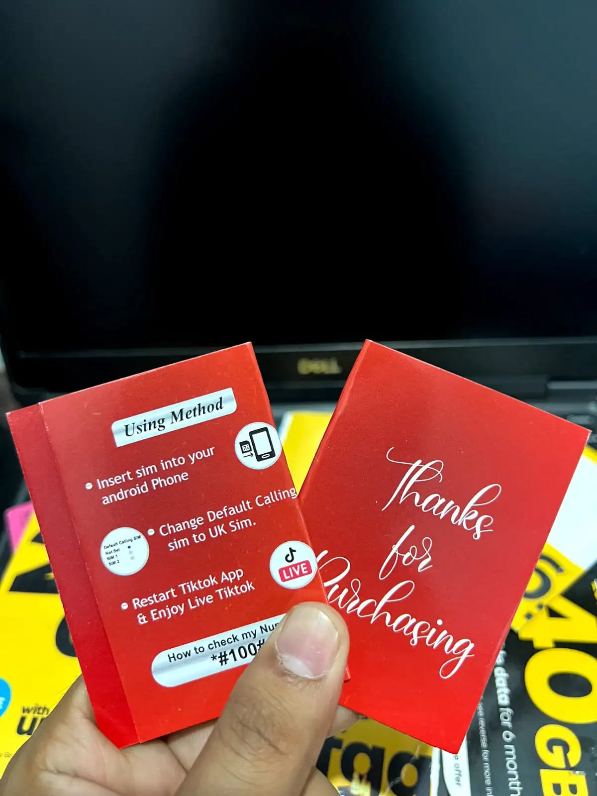 🇬🇧 Vodafone UK Fresh SIM – TikTok LIVE / UK WhatsApp/ All Otps
