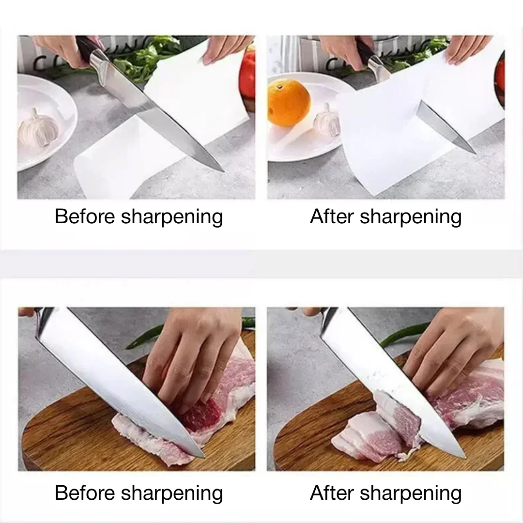 3-STAGE KNIFE SHARPENER – REPAIR, SHARPEN & POLISH DULL KNIVES IN SECONDS