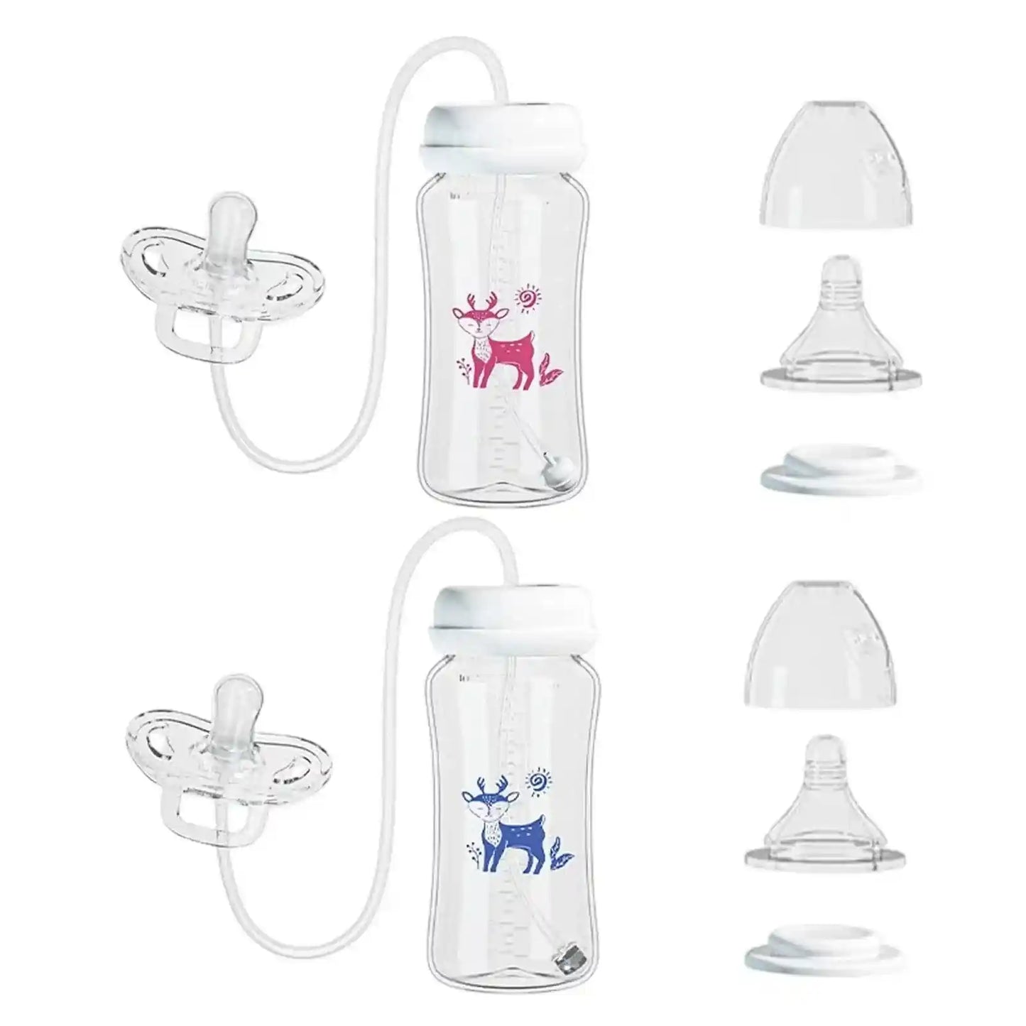 Hands-Free Anti-Colic Baby Feeding Bottle | BPA-Free 240ml