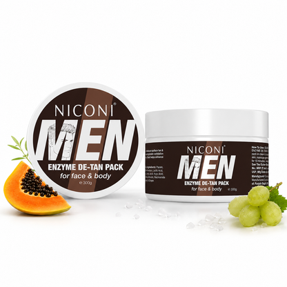 Niconi Men & Women Enzyme De-Tan Pack For Face & Body (300g)