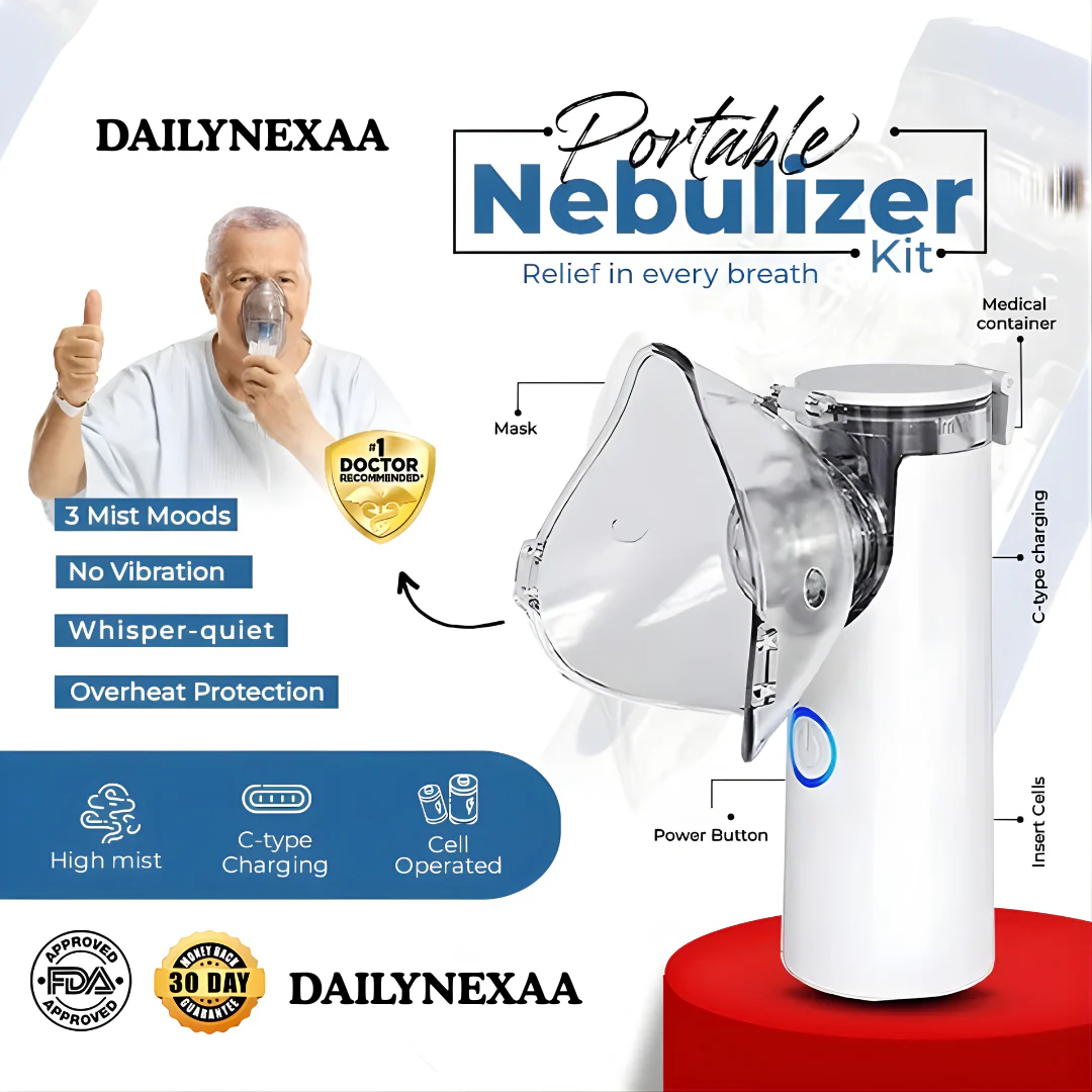 Portable Mesh Nebulizer Machine for Adults and Kids