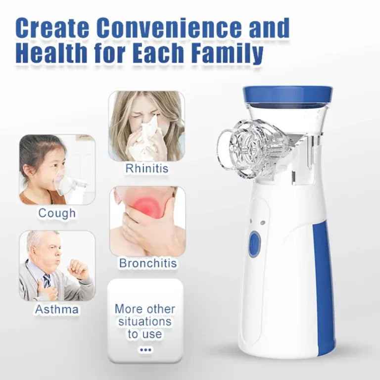 Portable Mesh Nebulizer Machine for Adults and Kids