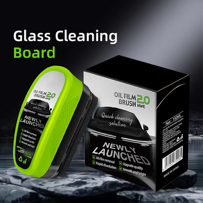 POWERFUL GLASS CLEANING BOARD – REMOVE OIL FILM, RESTORE CRYSTAL CLEAR VISION & WATER-REPELLENT PROTECTION