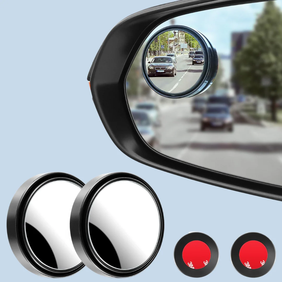 WIDE ANGLE BLIND SPOT MIRRORS – ELIMINATE BLIND SPOTS & DRIVE SAFELY WITH 360° HD WIDE VIEW