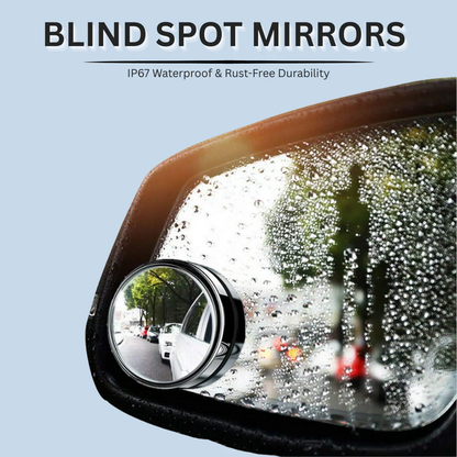 WIDE ANGLE BLIND SPOT MIRRORS – ELIMINATE BLIND SPOTS & DRIVE SAFELY WITH 360° HD WIDE VIEW