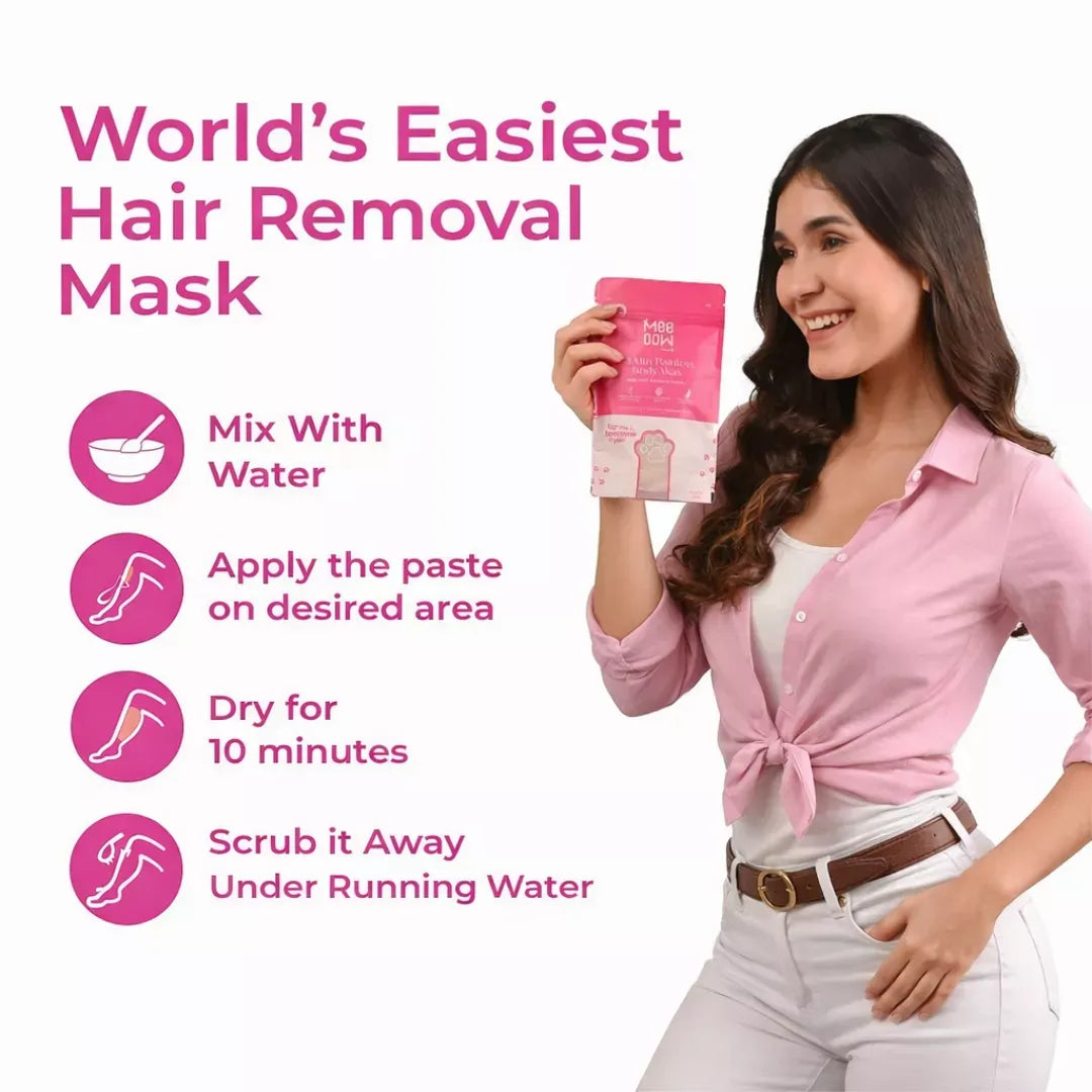 MEOW BODY HAIR REMOVAL WAX POWDER - BUY 1 GET 1 FREE