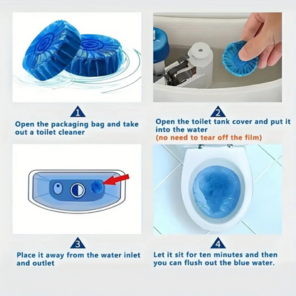 Automatic Toilet Cleaning Tablets – Long-Lasting Freshness - IMPORTED