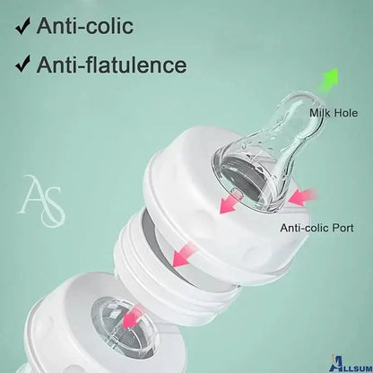 Hands-Free Anti-Colic Baby Feeding Bottle | BPA-Free 240ml